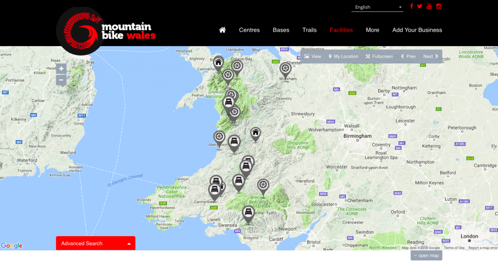 Facilites for Mountain Bikers in Wales
