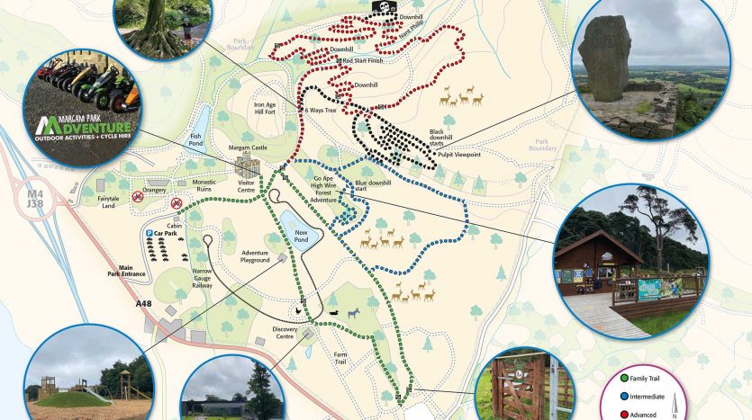 *Margam Park trail map