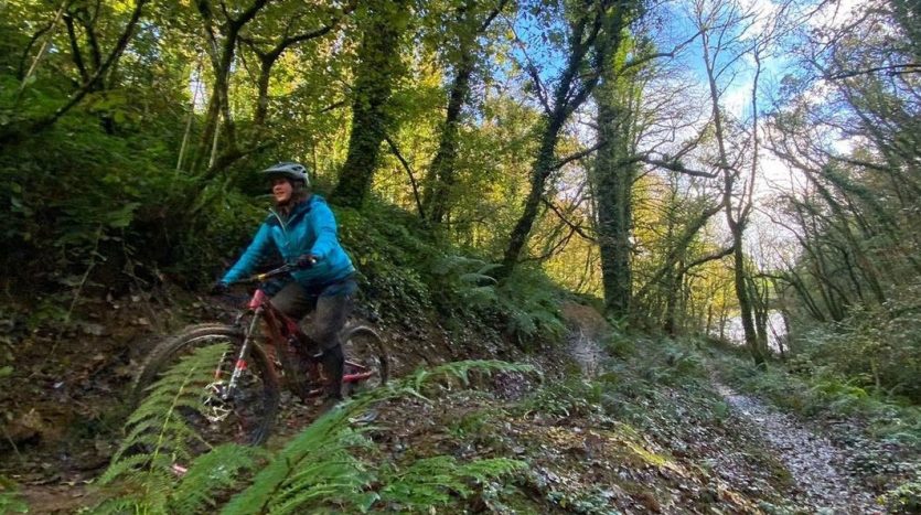 Mountain Bike Trail at Llwys y Fran