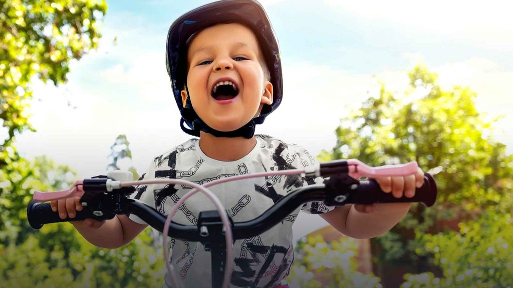Child cycling